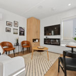 Brauer Living Pods - Living/Dining Room TV and Fireplace 5